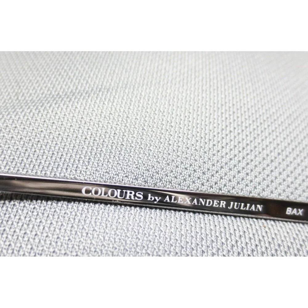 Colours by Alexander Julian BAX Aviator Black Metal Eyeglasses Frames 52-17-140